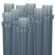 Puri Tech Pool Vac Ultra AquaBug Hose Translucent Blue 1.5 inch x 4 feet 8 Pack