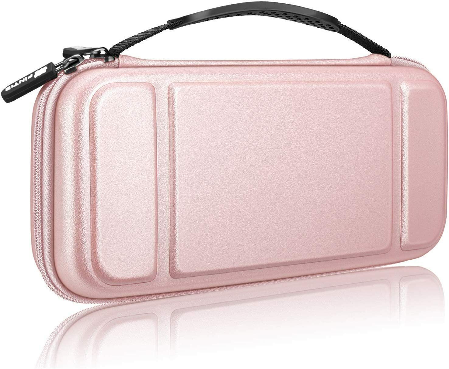Etui Nintendo Switch housse rigide zippée noire antichoc pour console et 10 jeux - 3