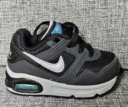 NIKE AIR MAX NAVIGATE TODDLER SIZE 5C BLACK/GREY/BLUE LIGHTLY USED - Picture 7 of 11