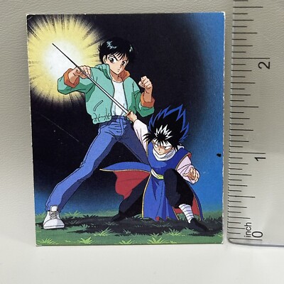 Yu Yu Hakusho Yusuke Hiei Menko Card Amada Retro Rare Single Japan