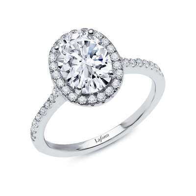 *BRAND NEW* Sterling Silver Platinum-Bonded 2.34CTW Diamond Halo Engagement Ring