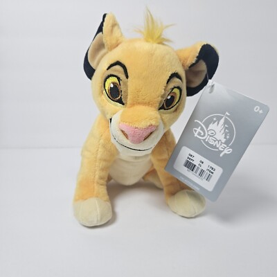 Disney Store The Lion King Plush Simba Stuffed Animal  8  A