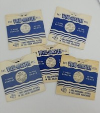 Vintage View Master 5 Reel Lot Cowboy Stories Rin Tin Tin Gene Autry Cisco