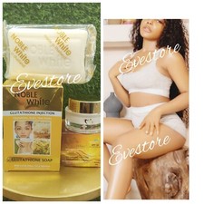 NOBLE WHITE PREVILEGE WHITENING Face Cream WITH KOJIC ALPHA ARBUTIN  Soap     