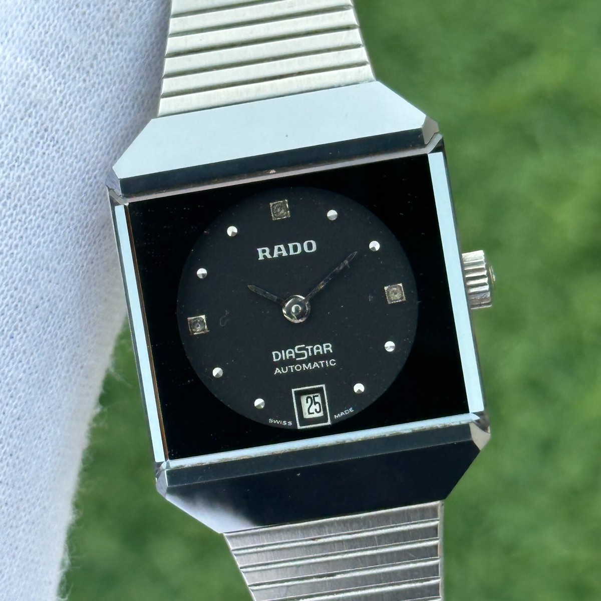 【美品】RADO DIASTAR 腕時計 シルバー ヴィンテージ レディース Vintage Rado Diastar Automatic Swiss Made Women Watch