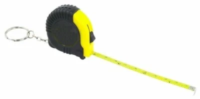LR SUPPLIES 2 Metre Tape Measure Keyring Retractable Rule Pocket Tool Keychain Lock DIY Gift