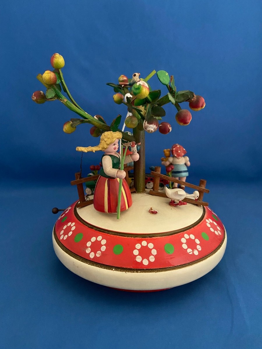 STEINBACH ⭐️ドイツ製⭐️木製オルゴール/遊んでいる子供⭐️ビンテージ STEINBACH ⭐️ドイツ製⭐️木製オルゴール/遊んでいる子供