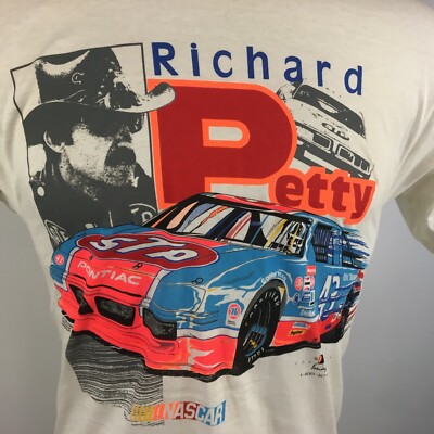 Rare Vintage Richard Petty Nascar Racing T Shirt STP Pontiac