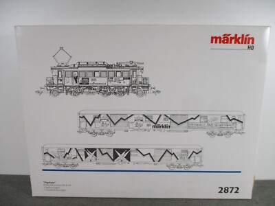 Märklin H0 2872 Elektrolok mit Personenwagen Set E04 01 Analog Delta in OVP