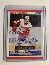 Cory Emmerton Auto 2011-12 Score Hot Rookies #606 Rookies And Traded