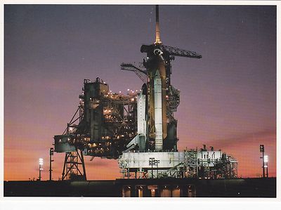 USA WELTRAUMPROGRAMM - START DES SHUTTLE COLUMBIA FARBPOSTKARTE