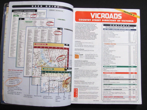 RACV VICROADS Country Street Directory of Victoria Edition 4 (Paperback, 2000) - Picture 8 of 12