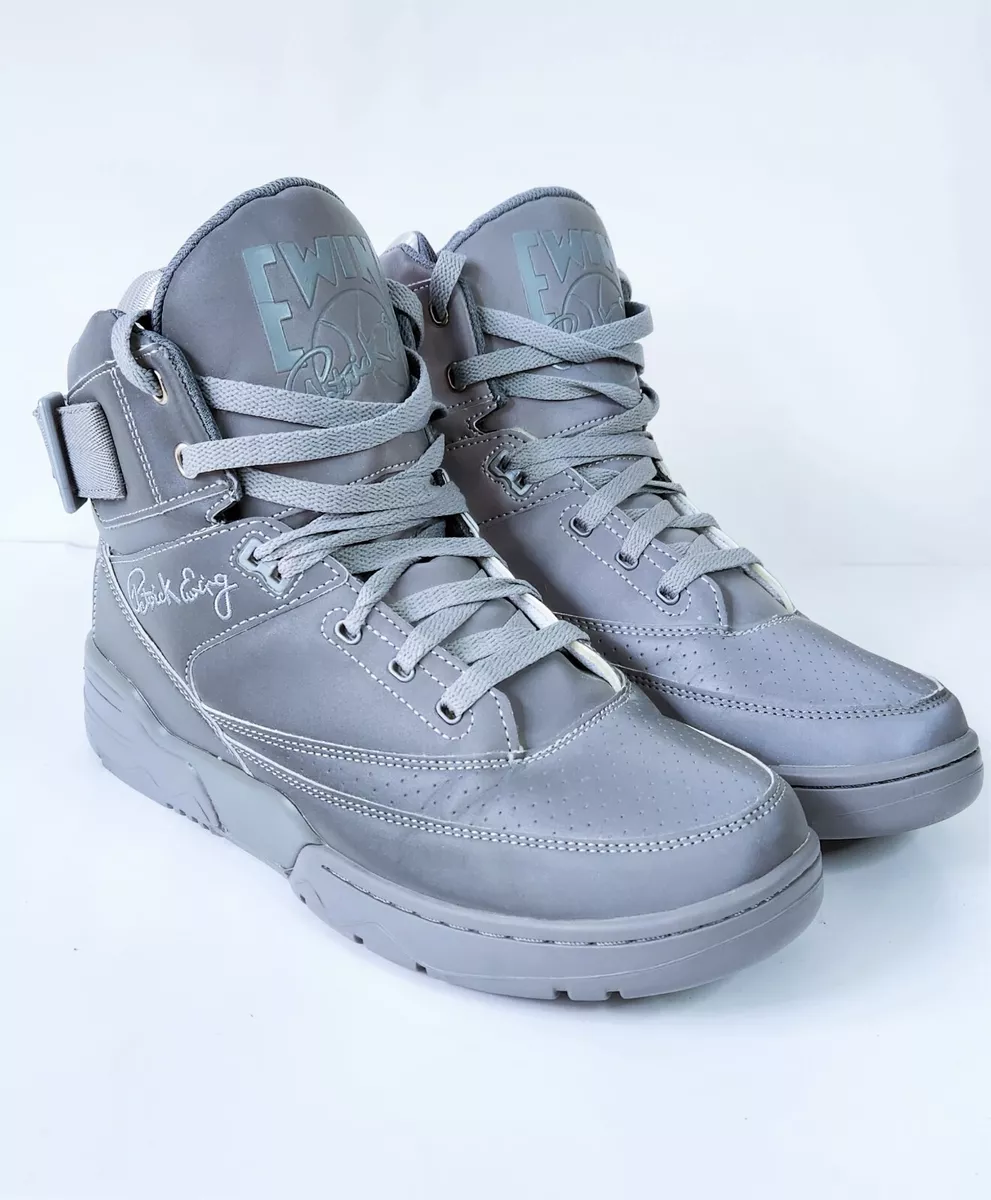 PATRICK EWING Athletics 33 HI Silver Reflective 1BM00146 050 Size US 12