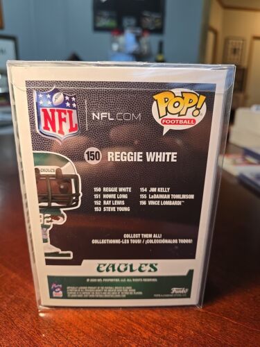 Funko Pop! NFL LEGENDS PHILADELPHIA EAGLES #150 - REGGIE WHITE - En mano - Imagen 3 de 5