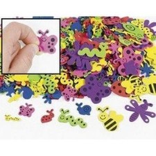 500 Assorted Bug Shape Foam Self Adhesive Craft Stickers Art Supplies