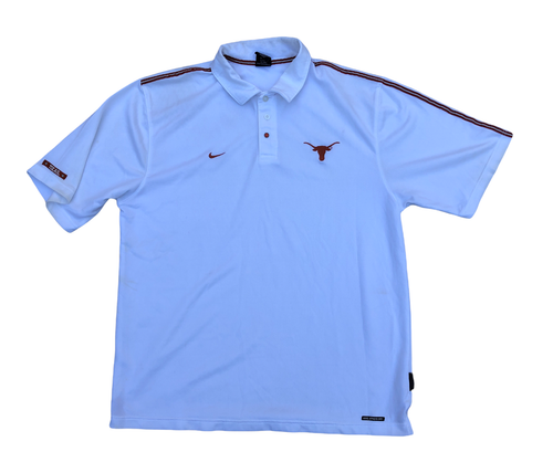 Texas UT Longhorns White Polo Shirt 