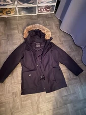 Men's WOOLRICH John Rich & Bros. Gore-Tex Arctic Fur Trim Parka - SZ Small