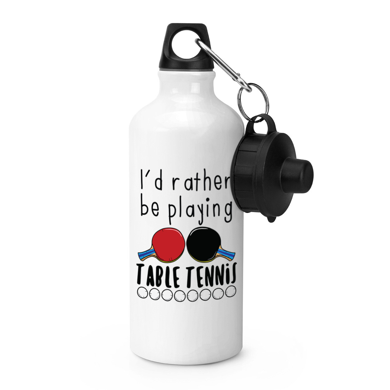 I'd Rather Be Playing Table Tennis Sports Water Bottle Ping Pong Sport Funny