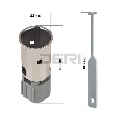 12V Car Cigarette Lighter Socket &amp; Removal Tool for Dodge Jeep 