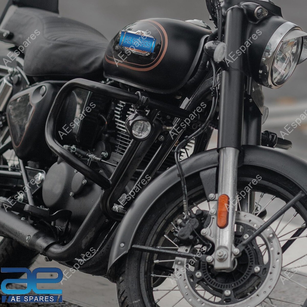 Feux Anti-brouillard LED Argent Pour Royal Enfield Super Meteor 650, Classic 650, Etc. | Neuf, Kit Complet, 1 Mois Garantie