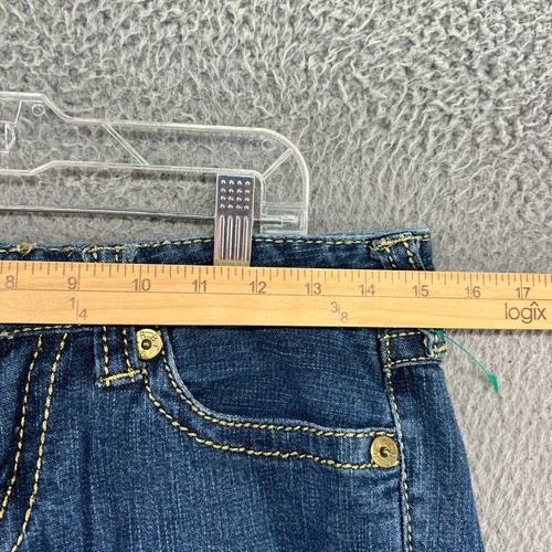 Vintage TRUE RELIGION Jeans Womens 28X32 Bootcut Joey Big T Flared Denim Pants - Picture 3 of 11