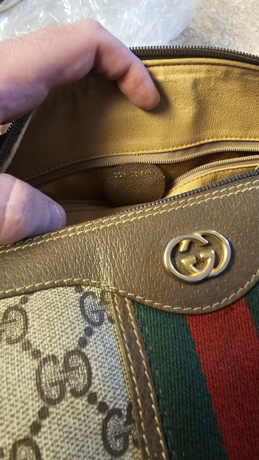 Vintage Gucci GG Monogram Boston Speedy Bag Large Brown Leather image 4