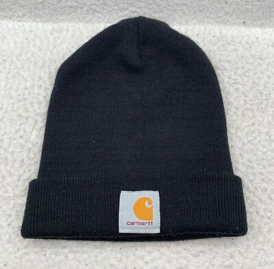 Carhartt Watch Cap Beanie Black Knit Workwear Outdoors Canada Warm