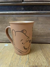 Disney WINNIE The POOH Coffee Mug Cup Shy True Loyal Humble Curious Pondering