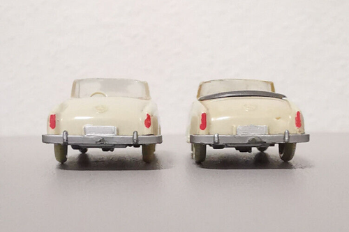 Wiking 14 c - 2 x Mercedes 220 Cabrio ohne Personen Vintage 50er 60er ohne OVP - Bild 18 von 21