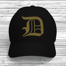 D Initial Baseball Cap Adjustable Custom Print Colour Text Hat Alphabet Letter