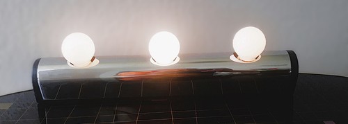 70er Wandlampe Chrom Schminklampe Spiegellampe Vintage 80s - Bild 7 von 10