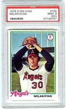 NOLAN RYAN~RARE (POP 127) 1978 OPC O-PEE-CHEE PSA-9 MINT (OC) BASEBALL CARD #105