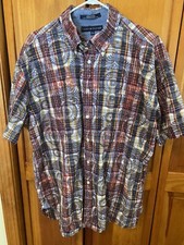 TOMMY HILFIGER MENS SHIRT SIZE XL MULTI COLOR GUC