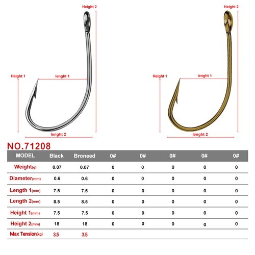 200pcs Fishhooks Fly Hook Fishing Flying Fishing Hook Barbed Single Fish Hooks - Picture 6 of 13
