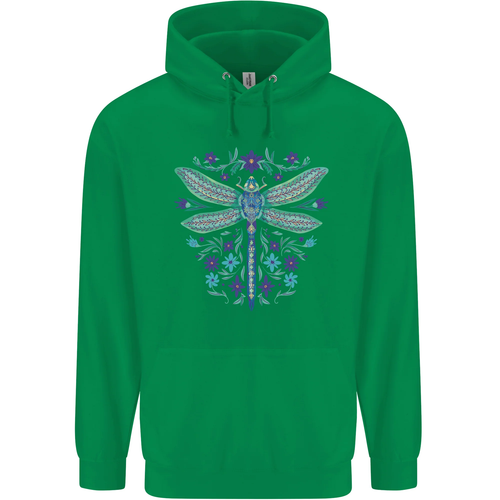 A Floral Dragonfly Childrens Kids Hoodie - Picture 47 of 88