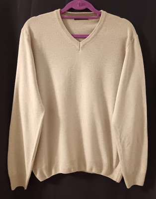 Pullover TED LAPIDUS Kaschmir/Wolle/Viskose Beige Gr. 50 - s. Maße unten!