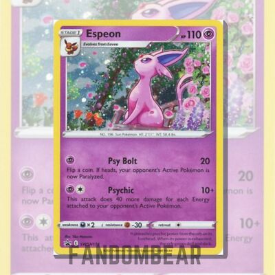 Espeon - SWSH174 Black Star COSMOS HOLO PROMO card 2021 Pokemon TCG - LP+