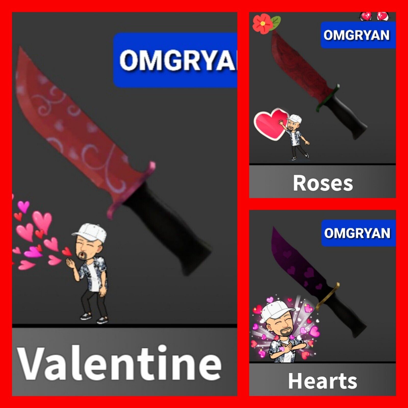 HEARTBLADE MM2 GODLY *FAST DELIVERY & CHEAP*, ROBLOX VALENTINE MURDER  MYSTERY 2