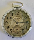 Antique Waltham Pocket Watch Size 10 OF Stainless? Case As Is For Parts/Repair