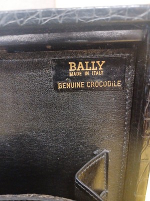 Bally Black Crocodile Briefcase | eBay