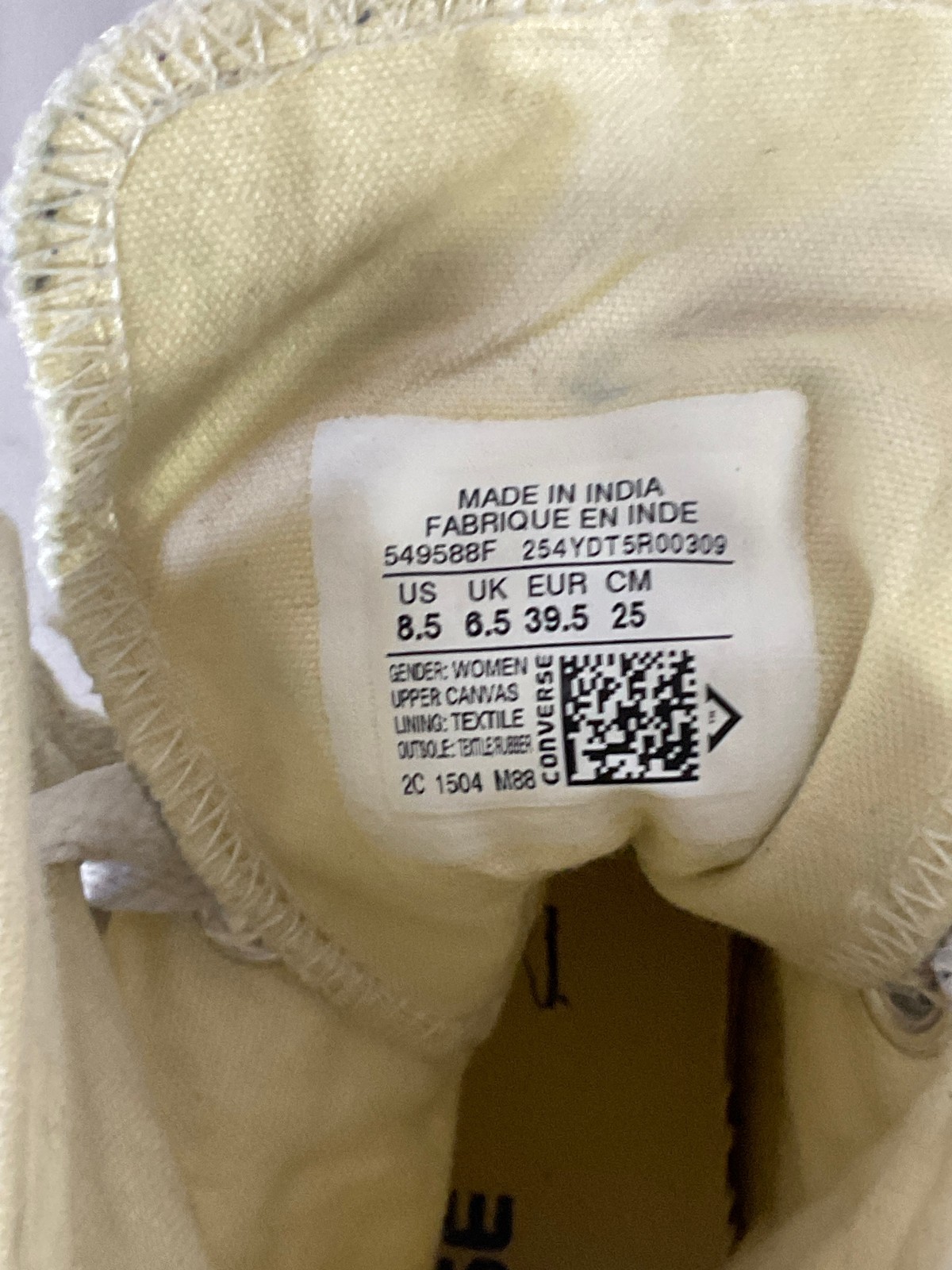 Solid White Flat Chuck Taylor Converse High tops … - image 12