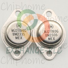 1PAIR NEW MJ21193G / MJ21194G MJ21193 / MJ21194 IC TO-3