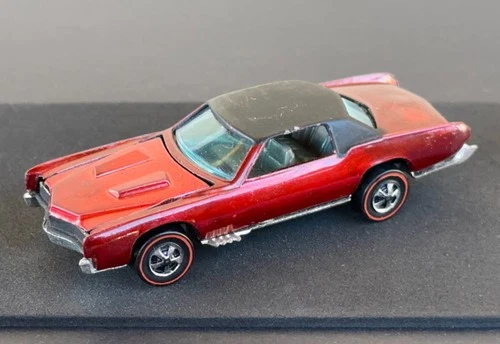 Vintage Hot Wheels Redline 1968 Red Custom Eldorado HK - Dark Int., Wonderful!