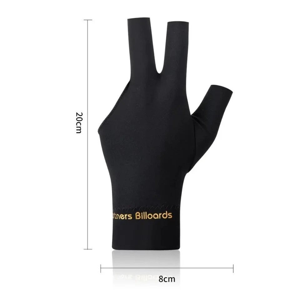 Spandex Snooker Billiard Cue Gloves Pool Left Hand Open Three Finger Glove FT - Image 2 of 4