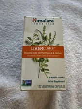 Himalaya LiverCare for Liver Cleanse and Detox - 180 Capsules EXP 01/2027
