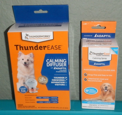 ThunderEase Adaptil Calming Diffuser Dog 1.6 fl oz Calming Spray 60mL ~ LOT OF 2