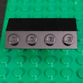 LEGO Black Hinge Tile 1x4 #4625 Black Panel w/ Hinge 2x4x3 1/3 #2582 (Set 6280)