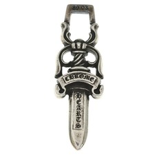 CHROME HEARTS DAGGER 10 Pendant Top Silver BCA194 Used 1920f8ac67426a79ad085440