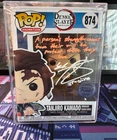 Funko Pop Tanjiro Kamado #874 Signed Zach Aguilar - Demon Slayer - JSA Autograph
