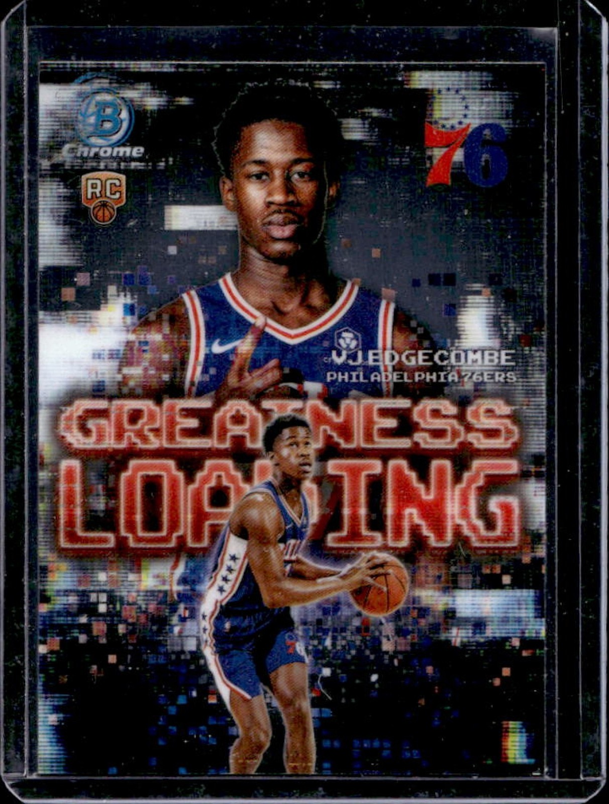 2025-26 Bowman VJ Edgecombe Chrome Greatness Loading RC Rookie #GL-3 76ers